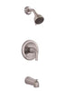 Premier Raleigh Single-Handle 3-Spray Patterns Tub and Shower Faucet in Brushed Nickel (Valve Included)