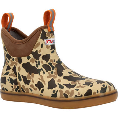 XtraTuf Men's 6 In Duck Camo Ankle Deck Boot