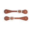 Weaver Leather Youth Harness Leather Spur Straps With Spots Russet