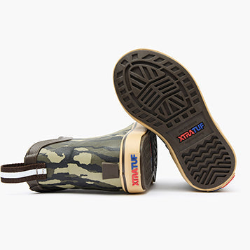 XtraTuf Kids' Mossy Oak® Bottomland Ankle Deck Boot