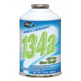 R134a Auto A/C Refrigerant With UV Dye, 12-oz.