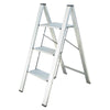 AmeriHome Three Step Ultra Slim Aluminum Folding Utility Step Ladder