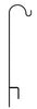 American GardenWorks Tall Single Shepherd Hook