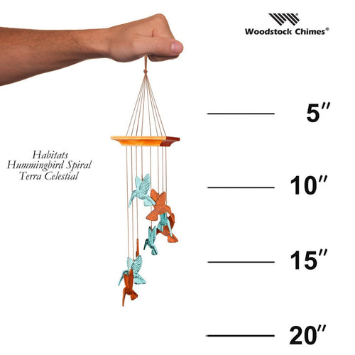 Woodstock Chimes Habitats Hummingbird Spiral Terra Celestial