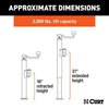 Curt Pipe-Mount Swivel Jack with Top Handle