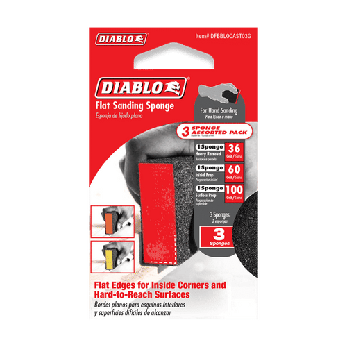 Diablo Assorted Flat Edge Sanding Sponges