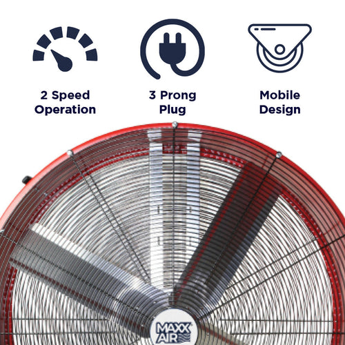 Maxx Air 48 In. 2-Speed Belt Drive Drum Fan