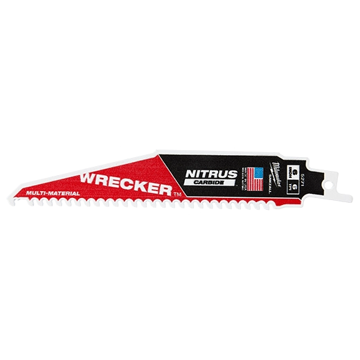 Milwaukee WRECKER™ with NITRUS™ Carbide SAWZALL® Blade for Multi-Material