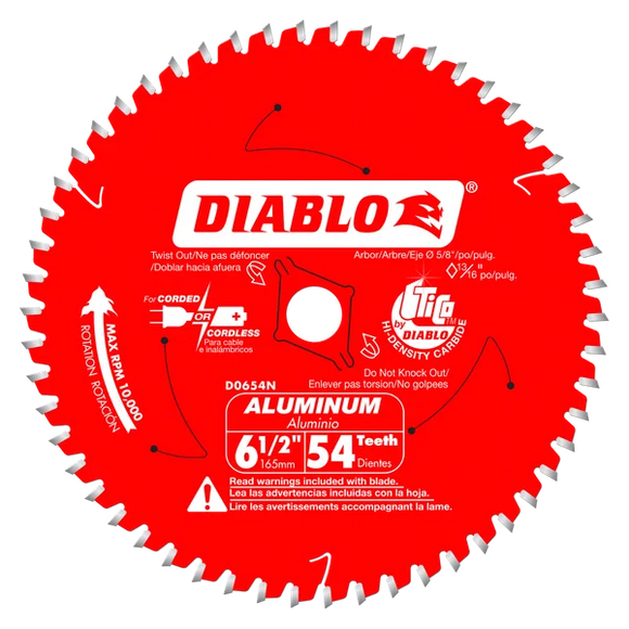 Diablo Saw Blade for Medium Aluminum