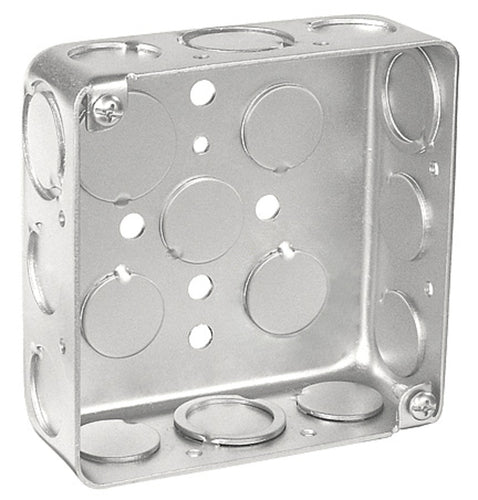 Southwire Square Box 1-1/2 Deep - Welded W/Conduit KO's