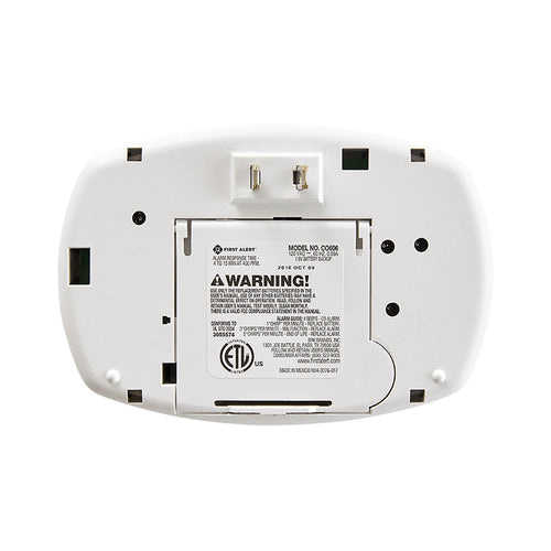 First Alert Plug-In Carbon Monoxide Alarm with Battery Backup