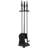 Simple Spaces Fireplace Tool Set Black 4-Piece