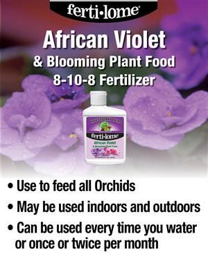 Fertilome African Violet Mix & Blooming Plant Food 8-10-8