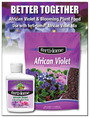 Fertilome African Violet Mix & Blooming Plant Food 8-10-8