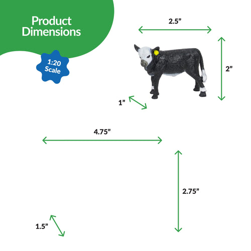 Big Country Toys Black Baldy Cow & Calf