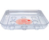 Arett Sales Clear Square Designer Series Heavy Gauge Saucers (10 - Clear)