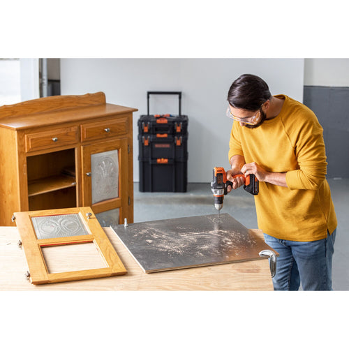 Black & Decker 20V MAX* POWERCONNECT™ MATRIX™ Cordless Drill/Driver, Battery and Charger Included