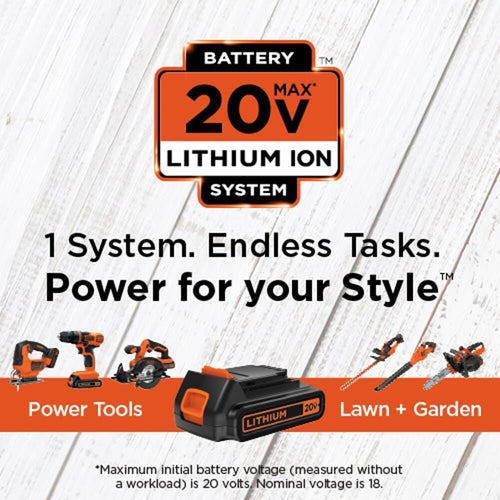 Black & Decker 20V MAX* POWERCONNECT™ MATRIX™ Cordless Drill/Driver, Battery and Charger Included