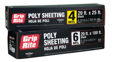 Grip Rite 4 Mil Clear Medium Duty Poly Sheeting