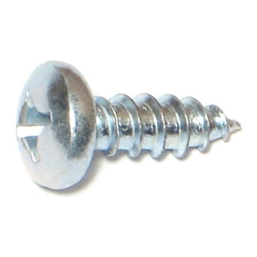 Monster Fastener Zinc Plated Steel Phillips Pan Head Sheet Metal Screws