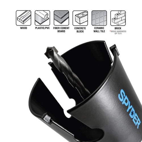 Spyder 6-5/8 Tungsten Carbide Tipped (TCT) Non-Arbored Hole Saw Rapid Core Eject®