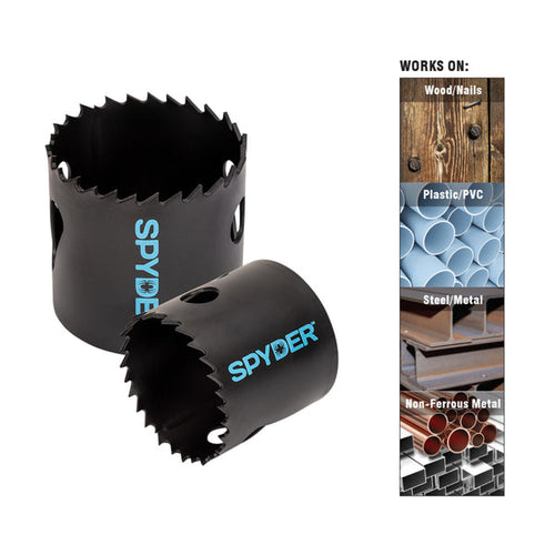 Spyder 600089CF 2-5/8 Bi-Metal Hole Saw Rapid Core Eject®