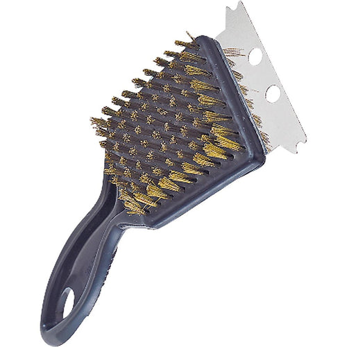 Omaha SP2403L Grill Brush Stainless Steel Bristle, Plastic Handle 8 in L