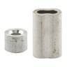 Prime-Line 1/4 in. Aluminum Ferrules and Stops (2 pack)