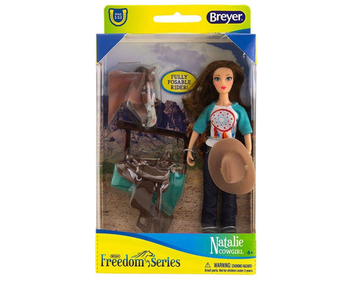 Breyer Classics Freedom Series Natalie Cowgirl Doll and Accessory 5 Piece Set