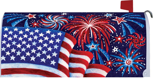 Custom Decor Fireworks and Flag Mailbox Makeover