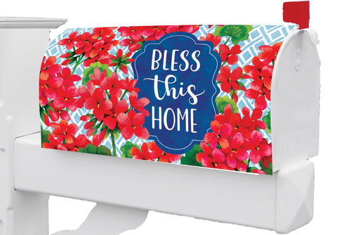 Custom Decor Blessed Geranium-Mailbox Makeover