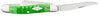 Case Knives Gator Jigged Bright Green Bone Medium Stockman