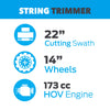 Pulsar PTG1022H 22 Inch Walk Behind String Trimmer