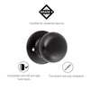 Design House Dummy Door Knob, Matte Black