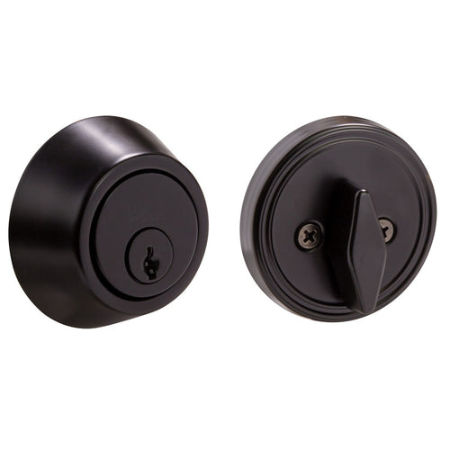 Design House Pro Series Single Cylinder Deadbolt Matte Black