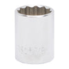 Vulcan Drive Standard Socket SAE 1/2 Drive 12-Point Chrome Vanadium Steel Chrome