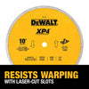 Dewalt XP4 10-In. X 0.060-In. Wet Cutting Porcelain Tile Diamond Blade