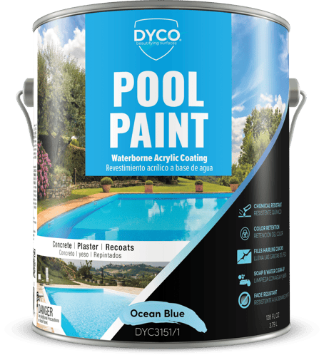 Dyco Pool Paint Waterborne Acrylic Coating