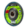 Forney Curved Edge Flap Disc, 4-1/2 in x 7/8 in, 80 Grit
