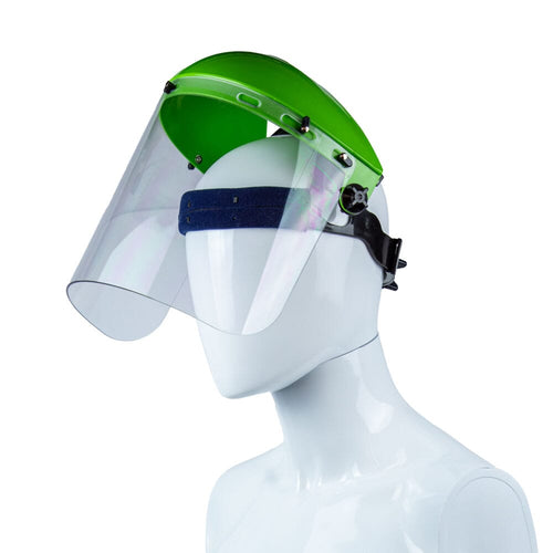 Forney Command PRO Grinding Shield Assembly with Ratchet Headgear Clear