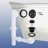 Danco Touch-Toe Tub Drain Kit with Matte Black Trim