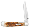 Case Tribal Lock 00247 Peach Seed Jig Amber Bone
