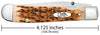 Case Tribal Lock 00247 Peach Seed Jig Amber Bone
