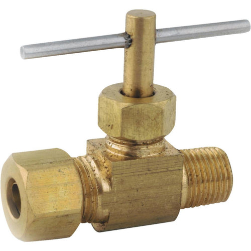 Anderson Metals 1/4 In. C x 1/8 In. MIP Brass Straight Needle Valve
