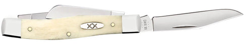 Case Knives Smooth Natural Bone Medium Stockman