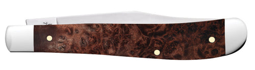 Case Smooth Brown Maple Burl Wood Slimline Trapper (Brown Maple Burl Wood)