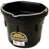 LITTLE GIANT DURAFLEX RUBBER FLAT BACK BUCKET (8 QT, BLACK)