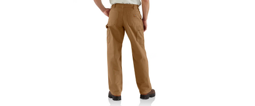 Carhartt Loose Fit Washed Duck Flannel-Lined Utility Work Pant B111 (Carhartt Brown)