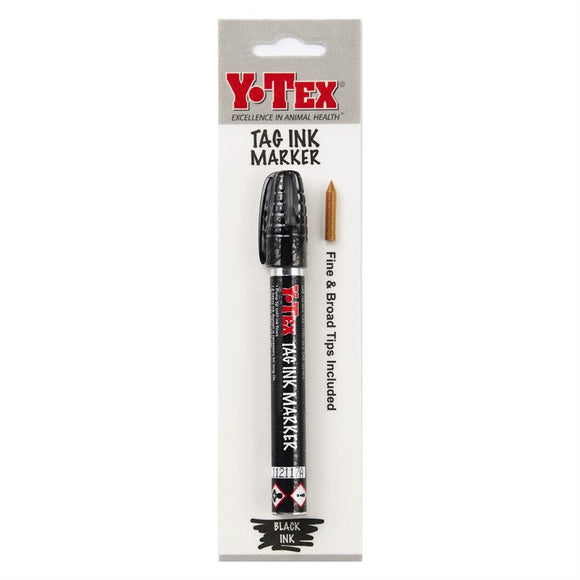 Y-Tex Black Tag Ink Marker