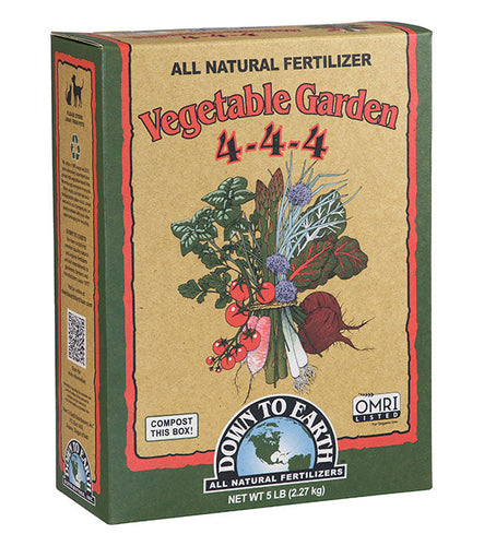 Down to Earth Vegetable Garden 4-4-4 Fertilizer (5 lbs.)